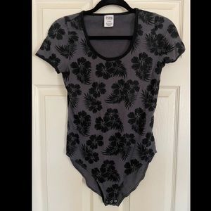 VS PINK floral bodysuit